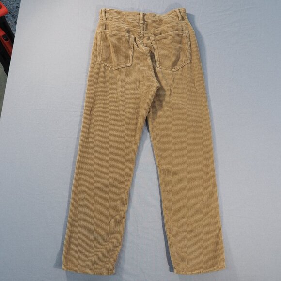 Reformation Corduroy Pants Womens 29 Tan Cynthia High Rise Button Fly Academia - Picture 2 of 12